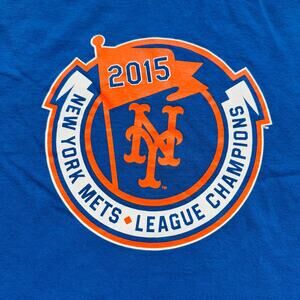 MLB New York Mets 2015 National League Baseball Pennant Champion T Shirt XL Rare